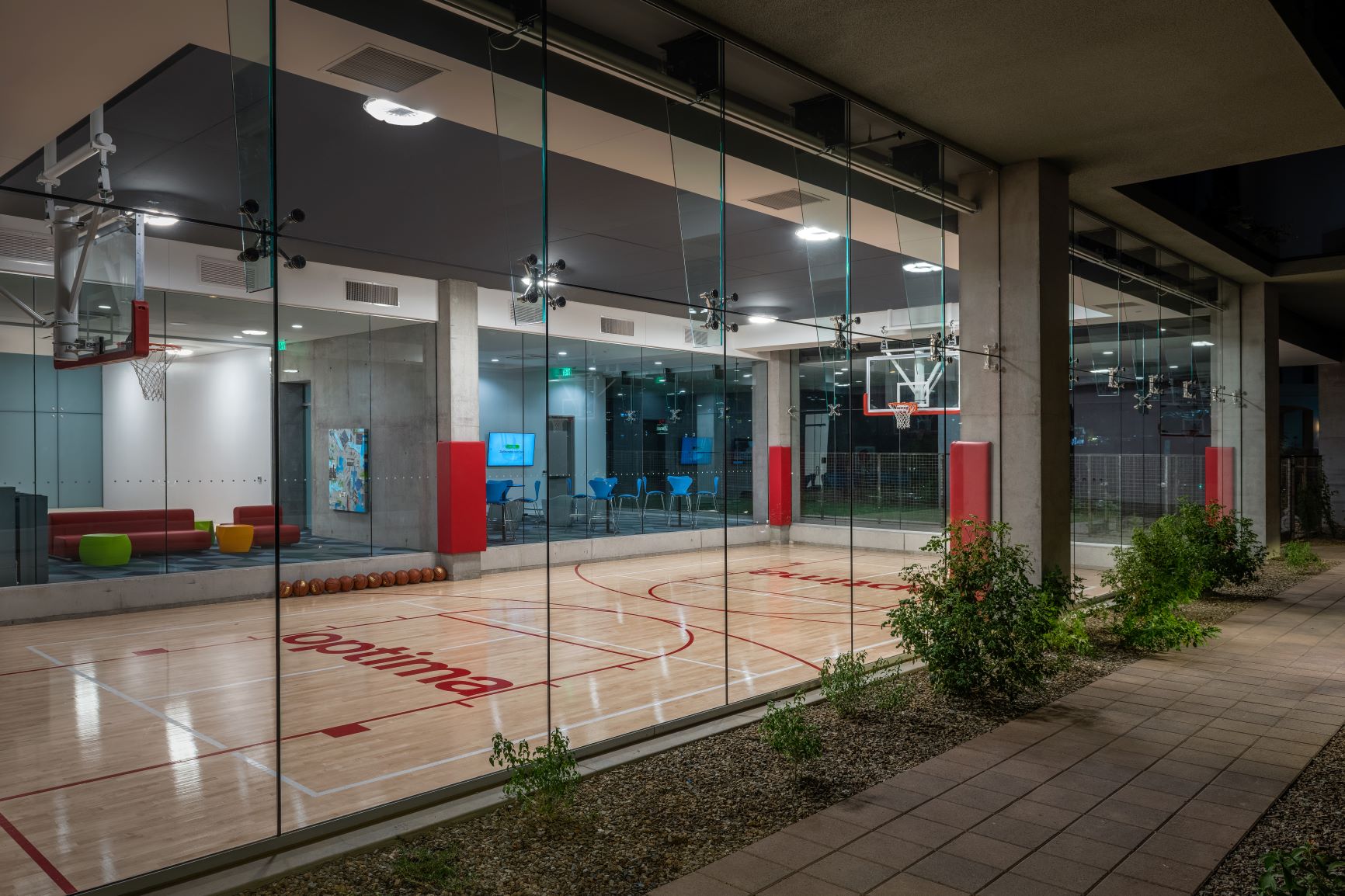 indoor basketball court house rental